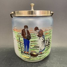 Pot à biscuits en verre peint