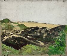 Tableau huile dunes de sable en mer plage mer du nord mer Baltique milieu du ...