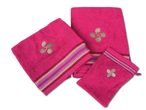 Serviette éponge basque - ,