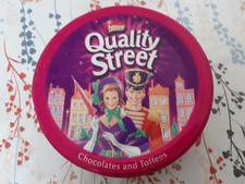 Boîte publicitaire en tôle Vintage Quality Street Bonbons anglais english toffee