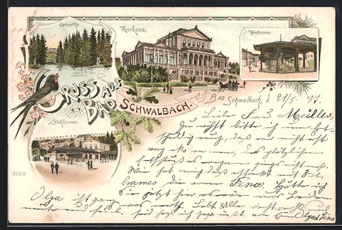 Lithographie bad schwalbach - lithographie,
