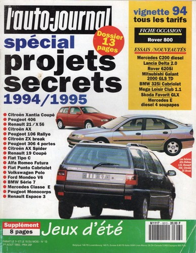 Auto journal 1993 - l'auto,