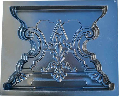 Concrete mold bench leg - concrete, for
