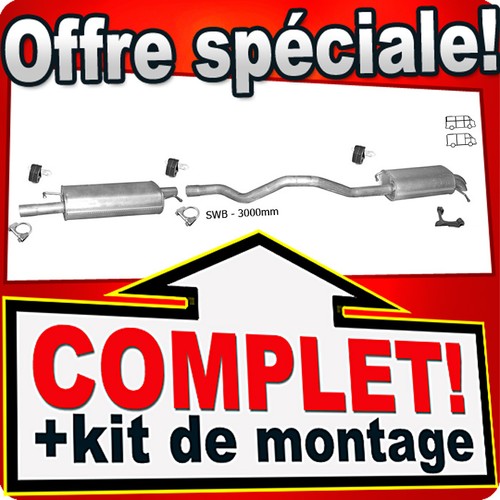 échappement pour t5 - vw,