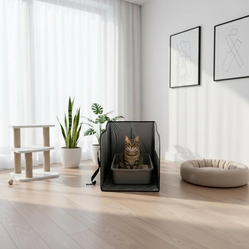 Enclos litière portable - de,