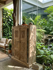 Antique Style Carved Beige