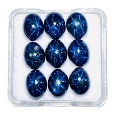 9 Pcs Naturel Étoile Saphir