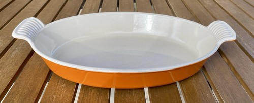 Plat ovale modèle orange - 28,