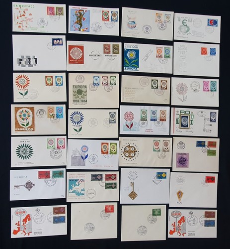 Enveloppes timbres europe - enveloppes,