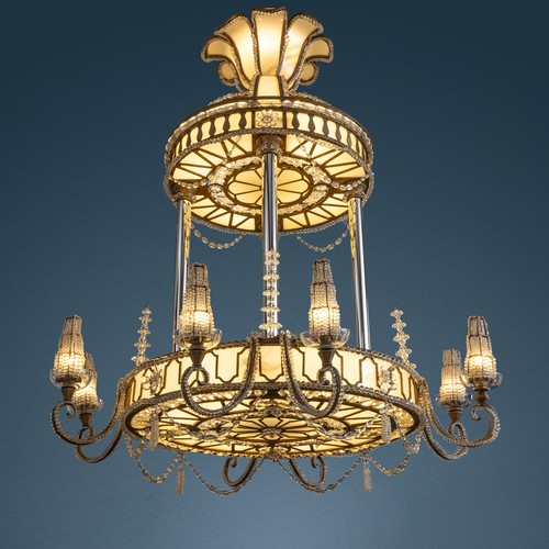 Lustre art nouveau - ancien, fer