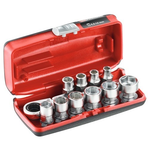 Coffret douilles et - -, 1/4''