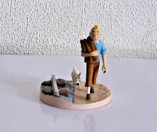 Scène plastique tintin - scène,