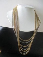COLLIER  SAUTOIR VINTAGE MULTI