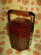 Vintage 80s Ancien BAC A GLACONS MADE IN JAPAN SEAU A GLACE ARBRES en PLASTIQUE