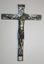 CHRIST BRONZE incr céramique D PICHAU sty médiéval