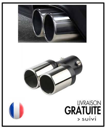 Embout echappement double 3 - double, 6,3
