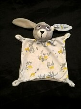 Doudou lapin masqué  blanc