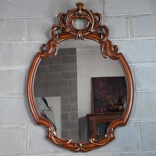 Miroir ovale bois - ovale, sculpté