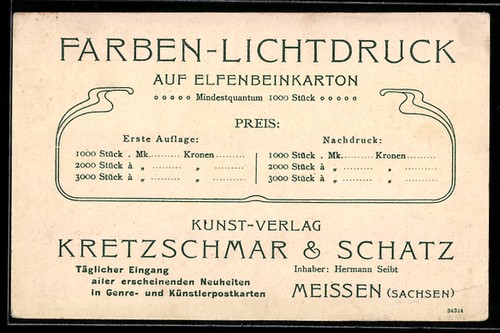 Carte postale meissen - carte,
