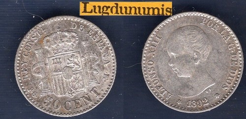Espagne centimos 1892 - espagne,