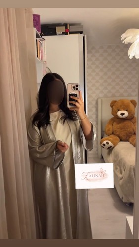 Abaya pièces fluide - pièces, avec