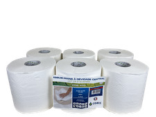 ESSUIES TOUT BOBINE D'ESSUYAGE BLANCHE PURE OUATE (6 X 450) 2700 FEUILLES