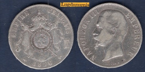 Francs napoléon iii tete - 5,