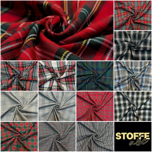 Tissu tartan élastique à - tartan,