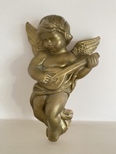 Très Joli Ange Doré En Plâtre? / Ange, Musicien Décoratif / Noel