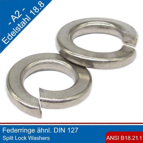 Rondelle fedée asme b18 - fedée, b18.21.1