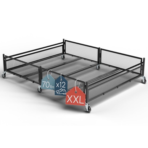 Under bed storage - under, wheels