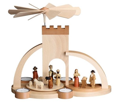 Pyramide bois noël - pyramide,