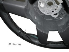 Couvre Volant En Cuir Noir Pour Mercedes Benz S Class W116 1972-1980 Neuf