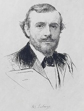 THEODORE RIVIERE Portrait GRAVURE Lalauze XIX°