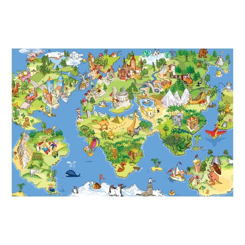 Enfants animé monde carte - enfants,