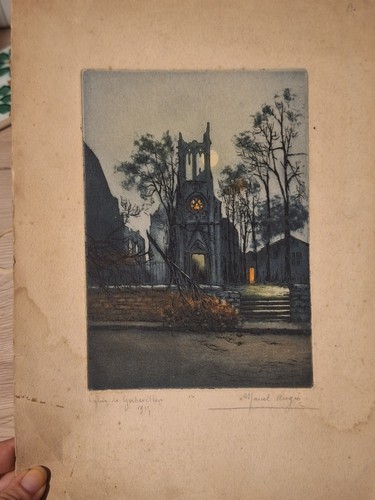 Estampe eglise gerbeviller - de,