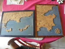 2 vintage cartes en liège st