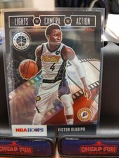 2019/20 NBA Hoops Premium Stock Victor Oladipo Lights Camera Action Silver Prizm