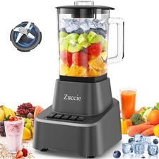 Blender Mixeur 1200W Blender Smoothie 1.6L Mixeur Blender 3 Vitesses + Foncti...