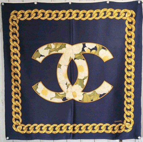 Chanel camellia logo soie - cc,