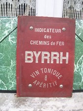   ancien classeur INDICATEUR DE CHEMIN DE FER BYRRH Vin tonique et aperitif