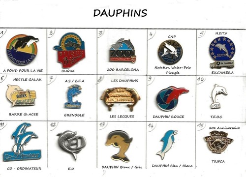Lot pin dauphins - 16,