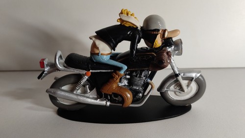 Figurine moto résine joe - figurine,