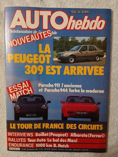 Auto hebdo 490 - auto, 26/9/1985