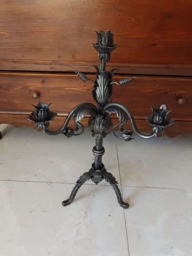 Chandelier fer forgé 4 - chandelier, À