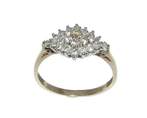Bague diamant jaune 9 - diamant,