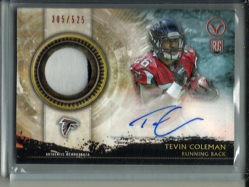 Tevin coleman 2015 topps valor - coleman,