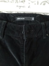 Pantalon 7/8 Karen Millen Velours Noir T 40 (FR) 12 (UK) NEUF avec étiquette