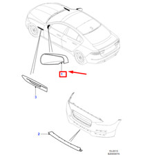 Coque de rétroviseur avant