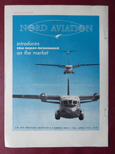5/1962 PUB NORD AVIATION MAX HOLSTE SUPER BROUSSARD AIRCRAFT AVION ORIGINAL AD